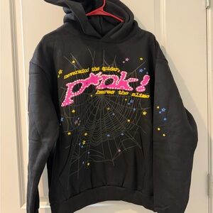 Sp5der “Nevermind the Spider Here’s the Slime” Hoodie – Black